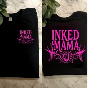 Inked mama shirt mom tatted tattoo popular cute trending Black And Pink